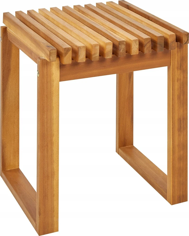 Beliani Sodo staliukas BELLANO 35 cm 40 cm, akacijos mediena, rudas