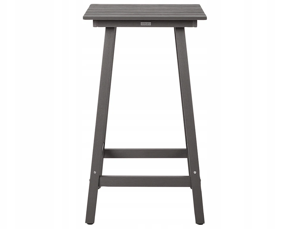 Beliani Barinis sodo staliukas ADIRONDACK 60 cm 59 cm sintetinė medžiaga tamsiai pilkas