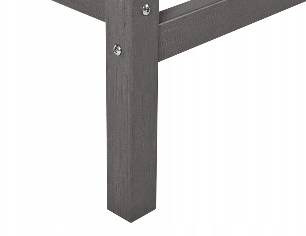 Beliani Barinis sodo staliukas ADIRONDACK 60 cm 59 cm sintetinė medžiaga tamsiai pilkas