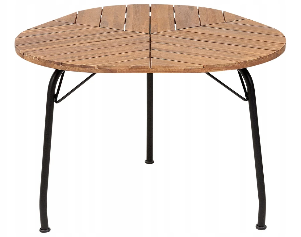 Beliani Sodo stalas VARENNA 106 cm 103 cm akacijos mediena rudas