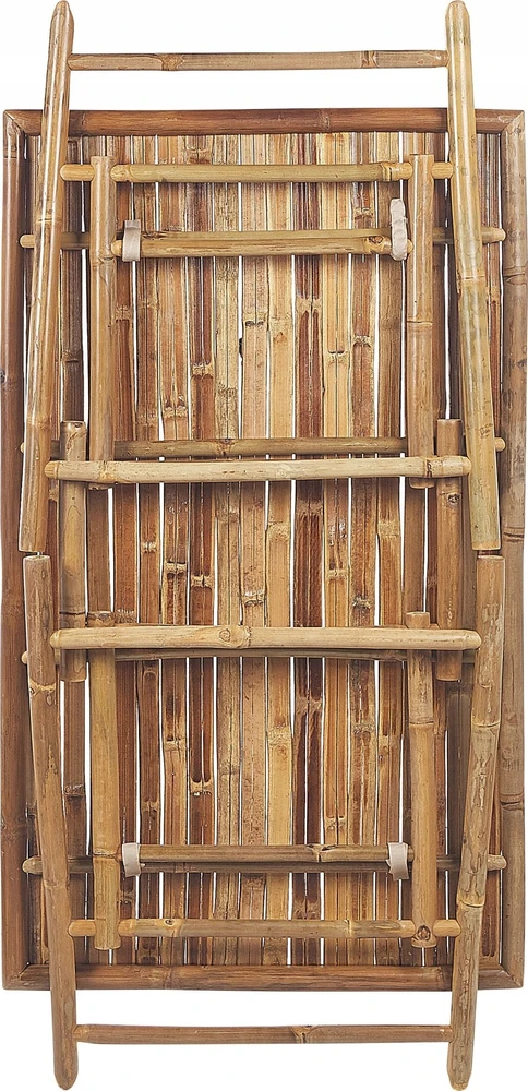 Beliani Sodo stalas MOLISE 120 cm 69 cm Bambukas Šviesiai rudas