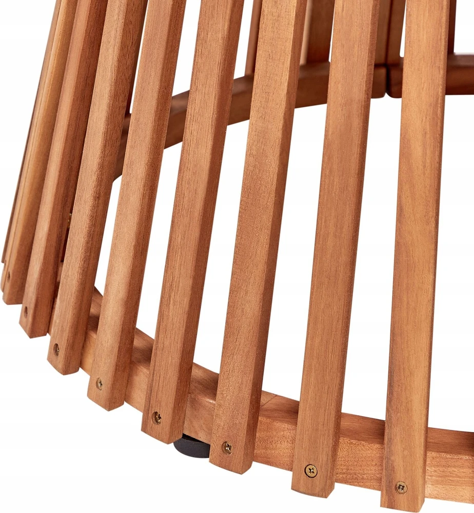 Beliani Sodo stalas AGELLO 120 cm 120 cm Akacijos mediena Ruda