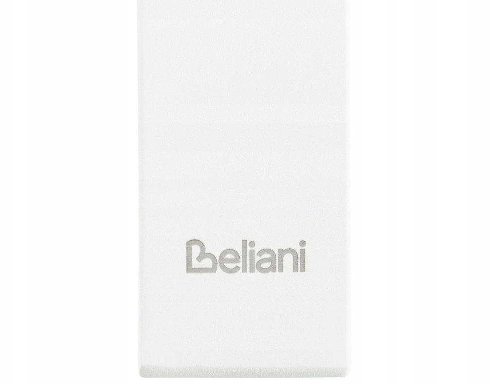 Beliani Sodo stalas MALETTO 120 cm, stiklinis, baltas