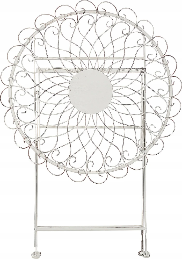 Beliani Bistro staliukas STIFFE 70 cm 70 cm metalinis baltas