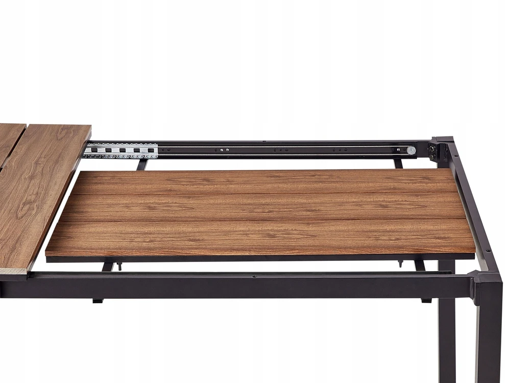 Beliani Išskleidžiamas sodo stalas TOFANE 198/248 cm 90 cm rudas