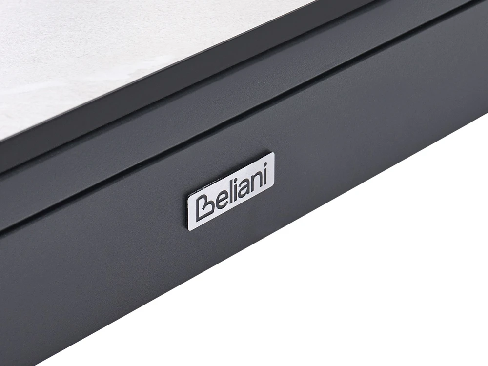 Beliani Išskleidžiamas sodo stalas BINASCO 160/220 cm 90 cm smėlio spalvos