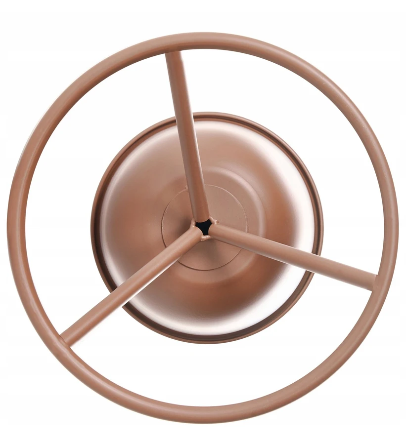 Beliani Gėlių stovas RENGE 28 cm rudas metalinis