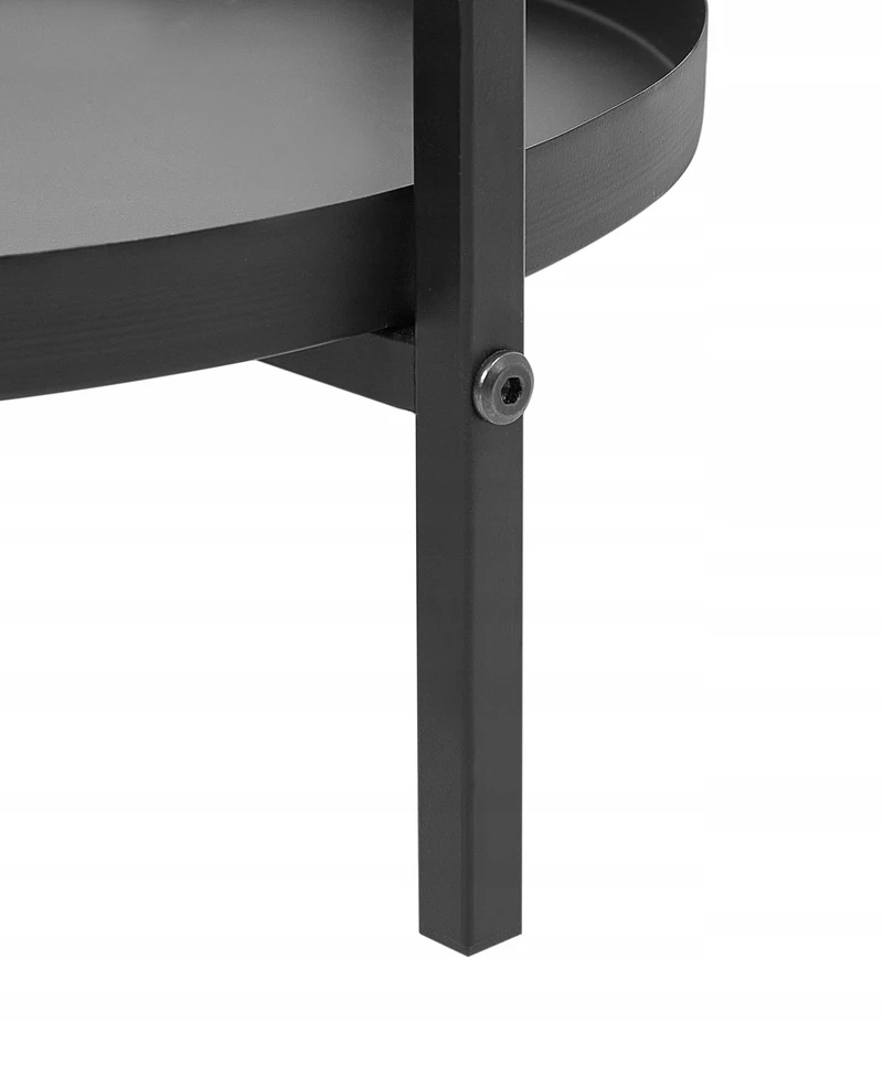 Beliani Gėlių stovas TAMARIX metalinis 35 cm juodas