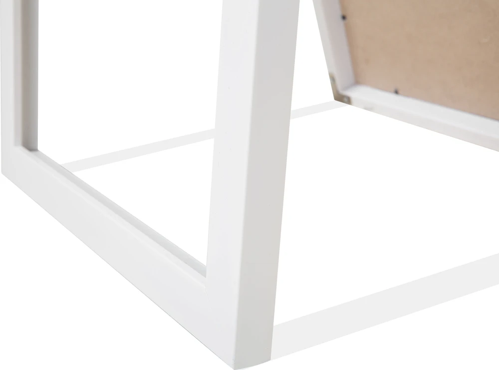 Beliani Pastatomas veidrodis TORCY 140 cm Baltas
