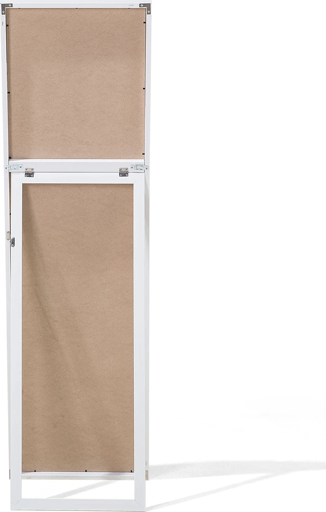 Beliani Pastatomas veidrodis TORCY 140 cm Baltas