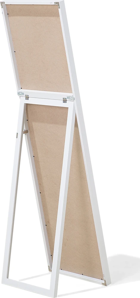 Beliani Pastatomas veidrodis TORCY 140 cm Baltas