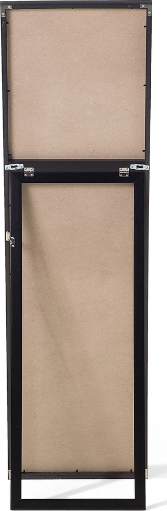 Beliani Pastatomas veidrodis TORCY 140 cm, juodas