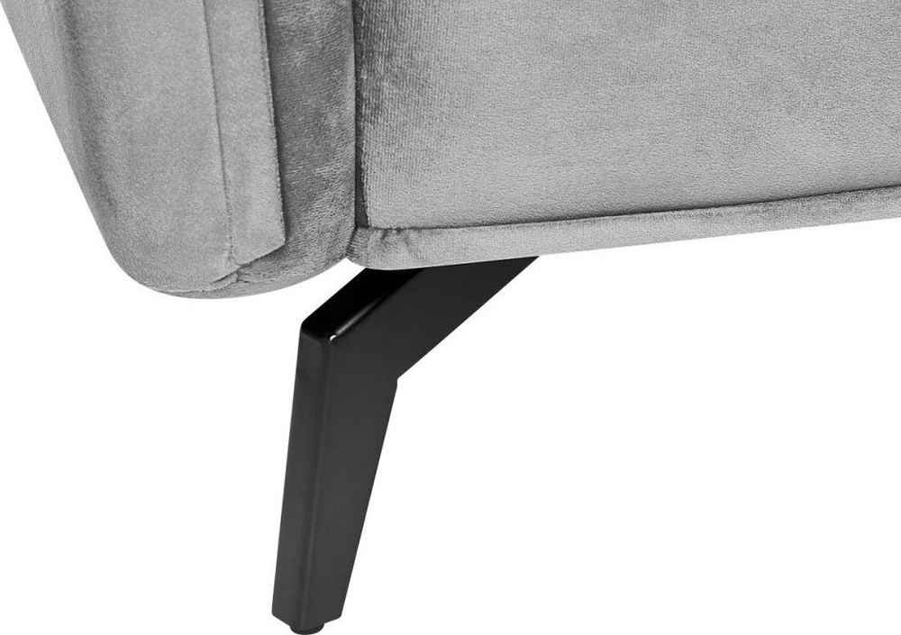 Beliani 4 vietų sofa AURE Velūras, šviesiai pilka