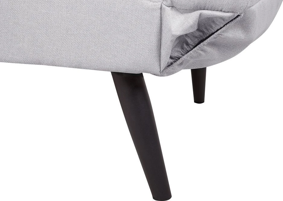 Beliani Dvivietė išskleidžiama sofa BREKKE šviesiai pilka