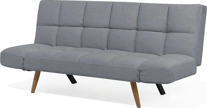 Beliani Dvivietė sofa-lova INGARO Pilka