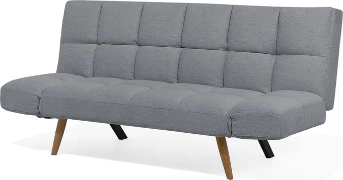 Beliani Dvivietė sofa-lova INGARO Pilka