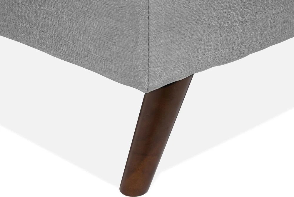 Beliani Trivietė išskleidžiama sofa RONNE šviesiai pilka