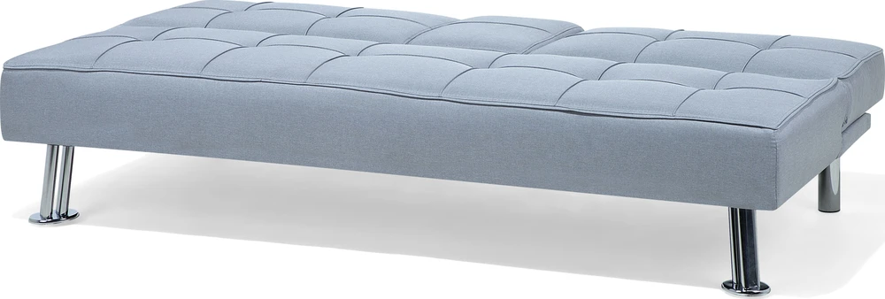 Beliani Trivietė išskleidžiama sofa ROXEN šviesiai pilka