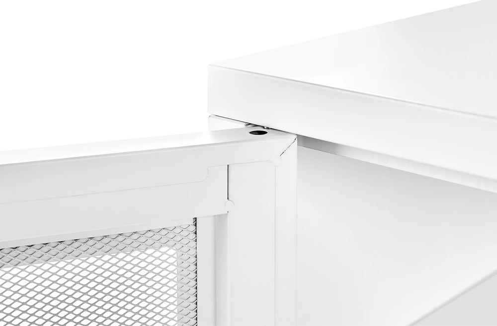 Beliani Biuro spintelė MORLEY metalinė balta