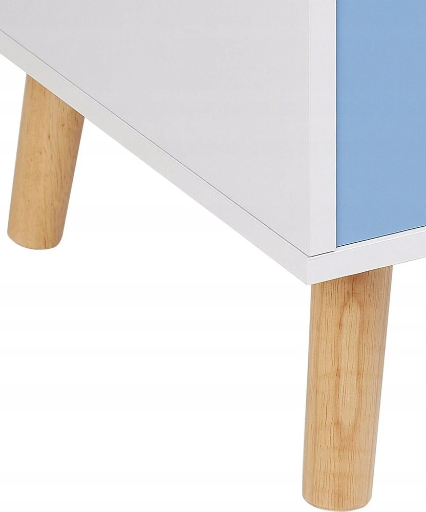 Beliani Žaislų dėžė CASPER 43 cm mėlyna