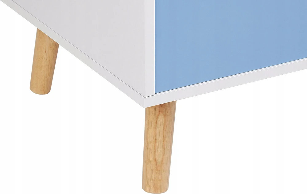 Beliani Žaislų dėžė CASPER 43 cm mėlyna