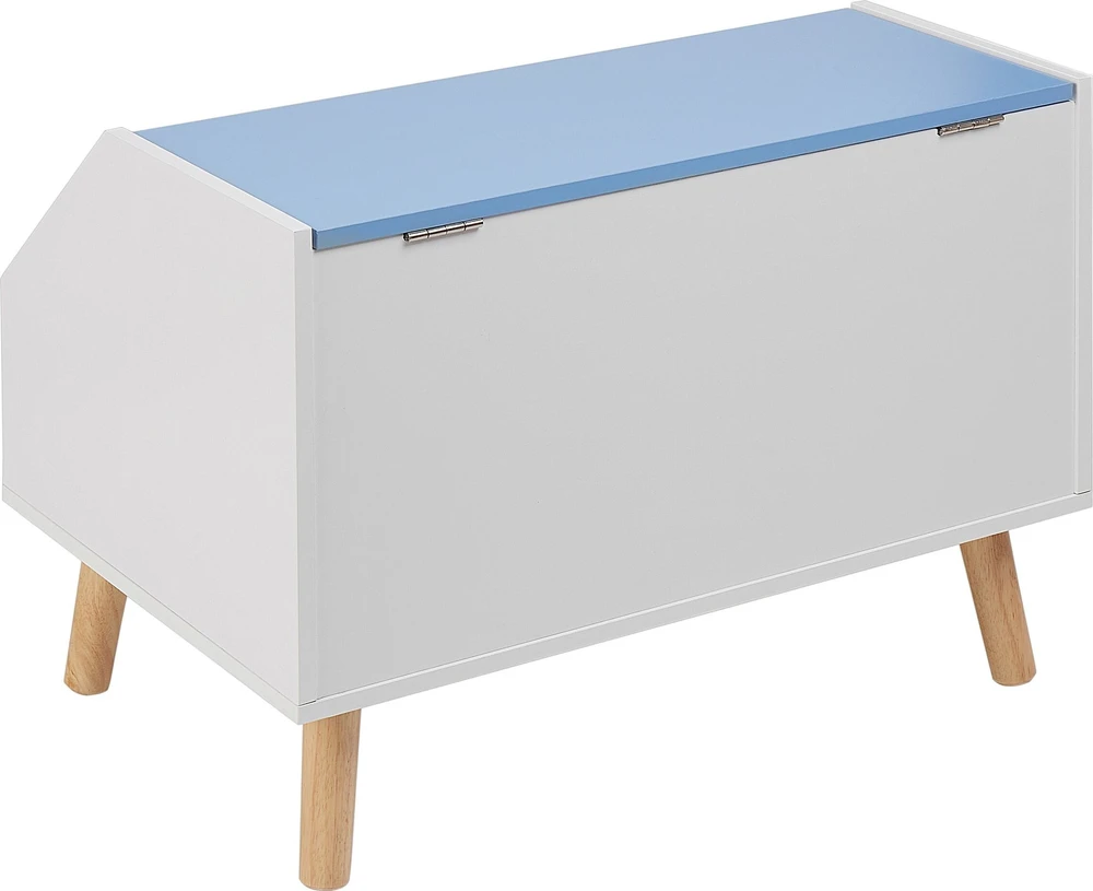 Beliani Žaislų dėžė CASPER 43 cm mėlyna
