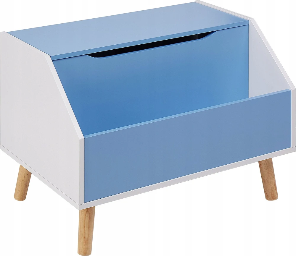Beliani Žaislų dėžė CASPER 43 cm mėlyna