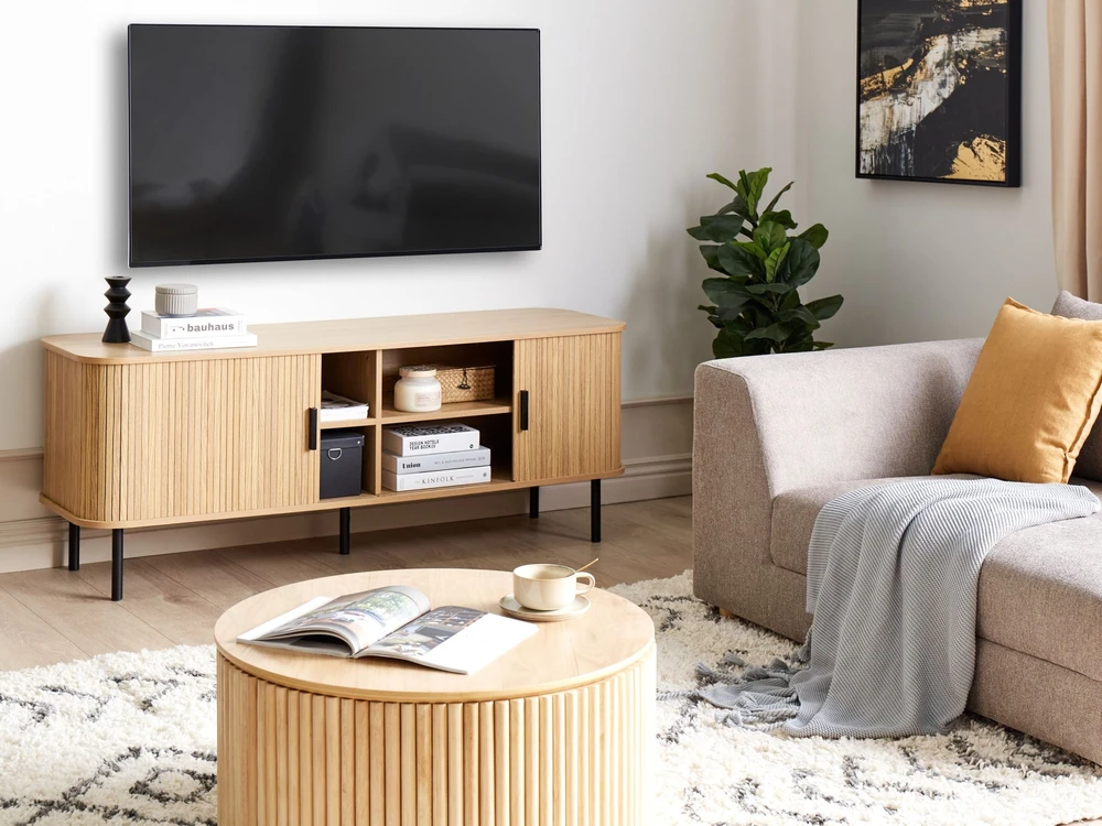 Beliani TV staliukas BRADLEY, rudas