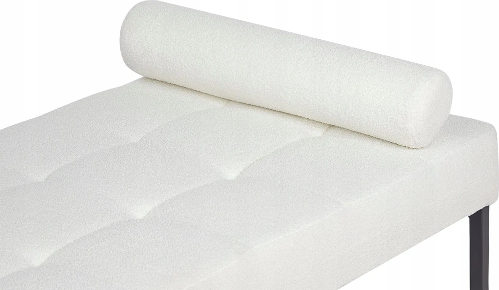 Sofa Beliani Šezlongas CHINON Boucle baltos spalvos