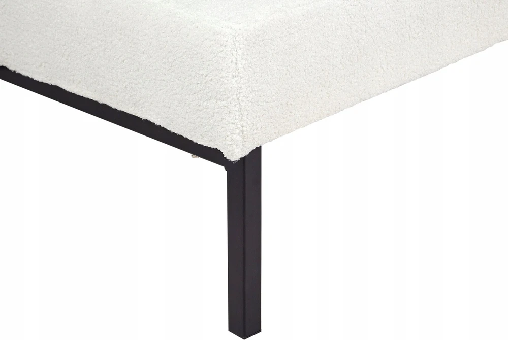 Sofa Beliani Šezlongas CHINON Boucle baltos spalvos