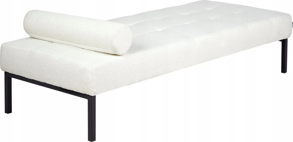 Sofa Beliani Šezlongas CHINON Boucle baltos spalvos