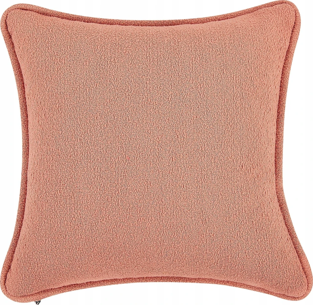 Beliani Dešininė gulto sofa CHEVANNES Boucle persiko spalvos