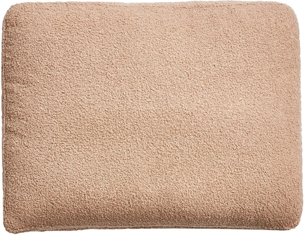 Sofa Beliani Dešinysis šezlongas EWRON Boucle smėlio spalvos