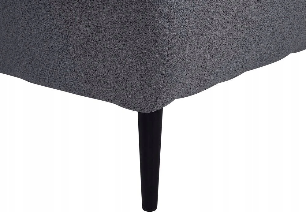 Sofa Beliani Dešininis gultas CHEVANNES Boucle tamsiai pilkas