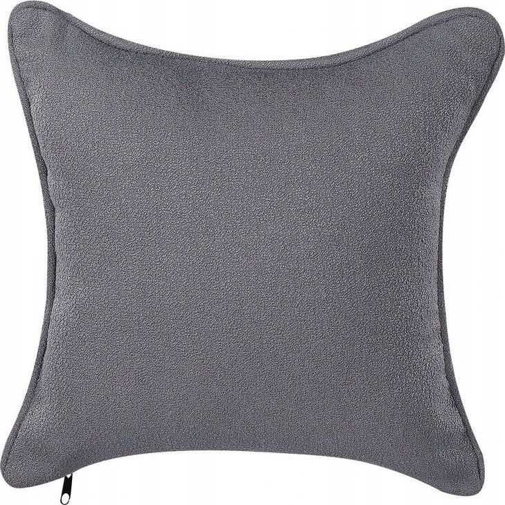 Sofa Beliani Dešininis gultas CHEVANNES Boucle tamsiai pilkas