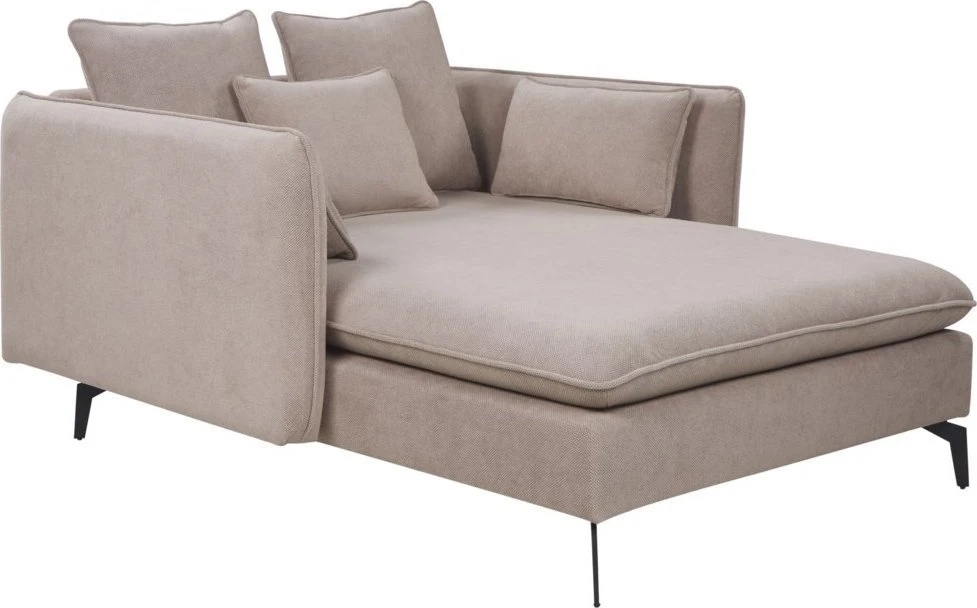 Sofa Beliani Šezlongas CHARMES smėlio pilkumo spalvos