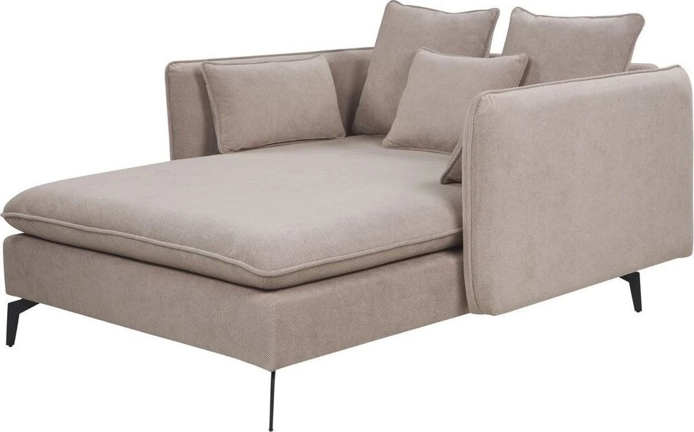 Sofa Beliani Šezlongas CHARMES smėlio pilkumo spalvos