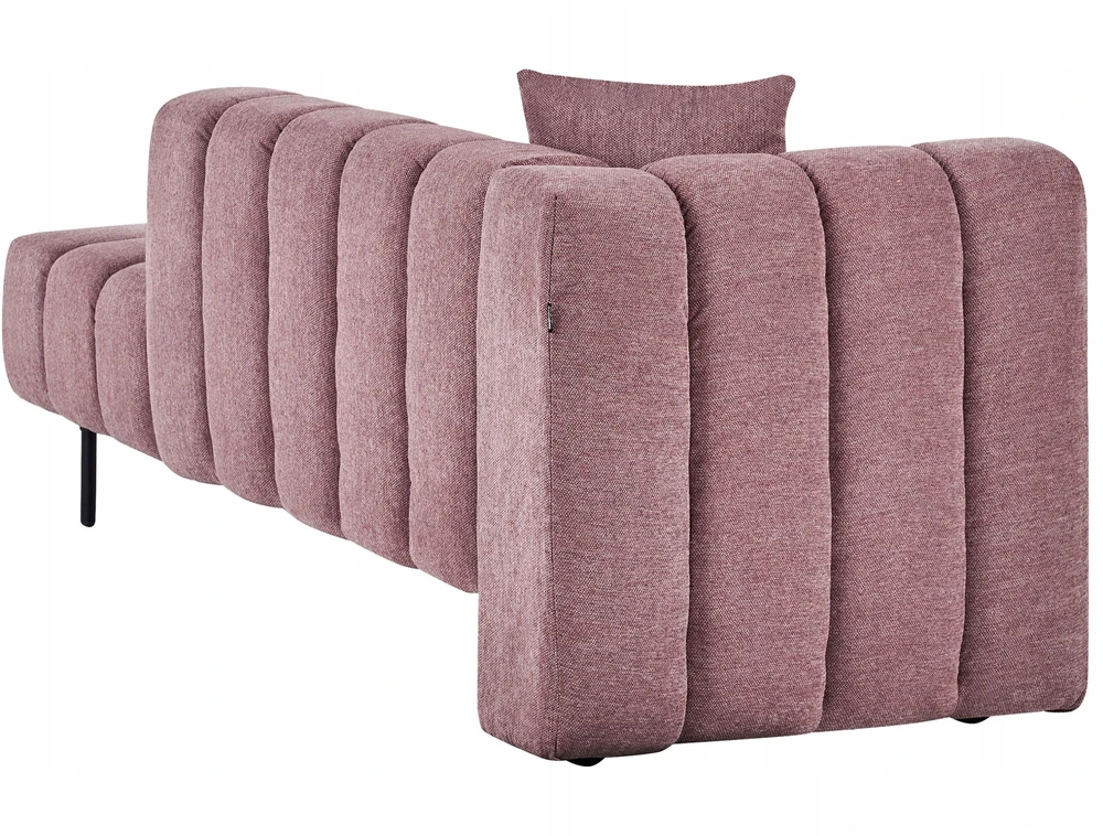 Sofa Beliani Kairysis šezlongas LANNILS rožinis