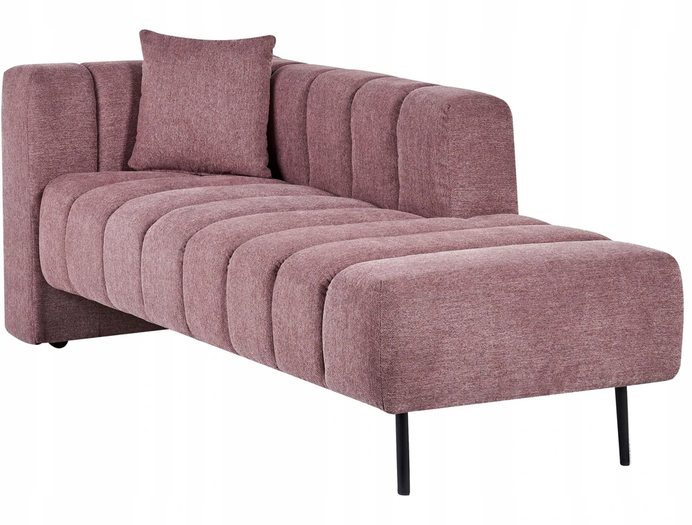 Sofa Beliani Kairysis šezlongas LANNILS rožinis