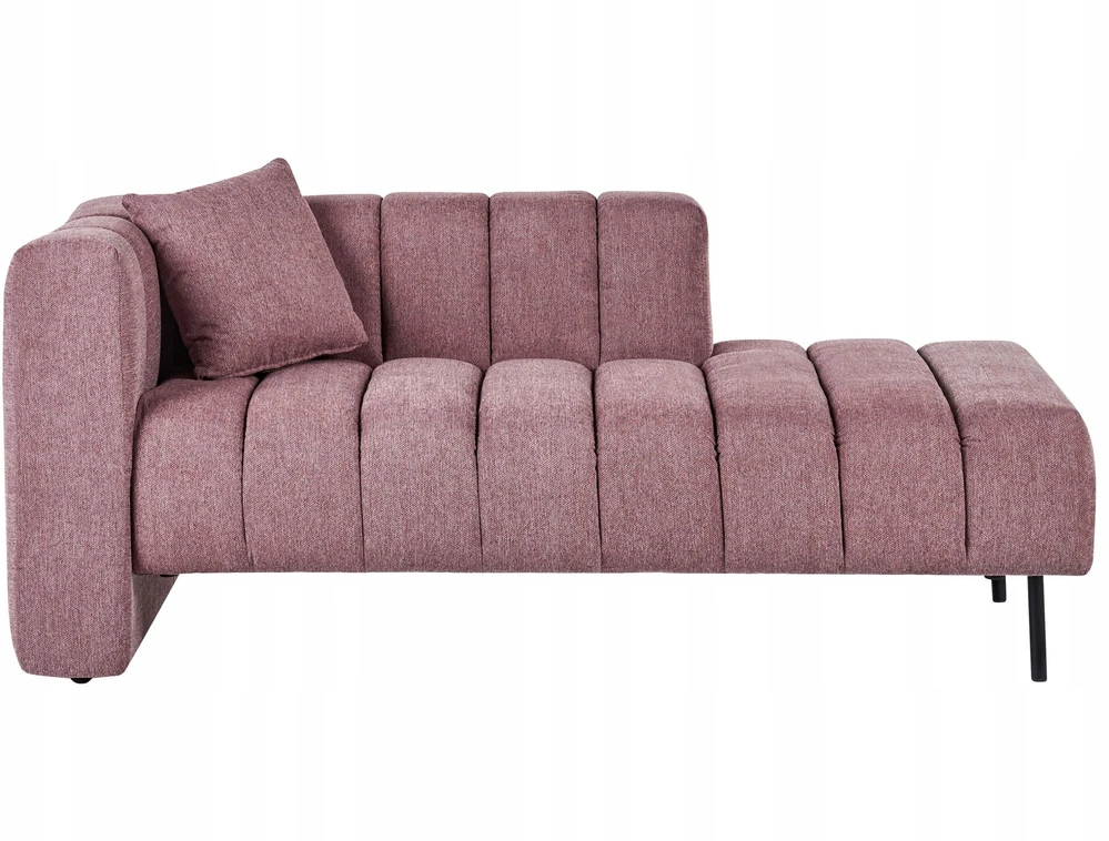 Sofa Beliani Kairysis šezlongas LANNILS rožinis