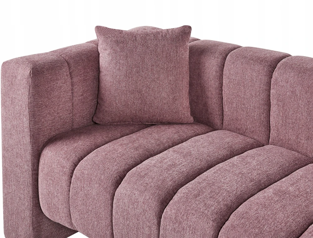 Sofa Beliani Kairysis šezlongas LANNILS rožinis
