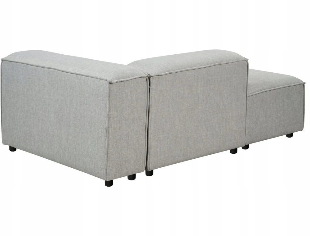Sofa Beliani Dešininis šezlongas ARDAL šviesiai pilkas