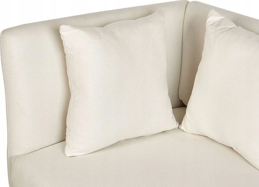 Sofa Beliani Dešininis šezlongas RIOM, baltas