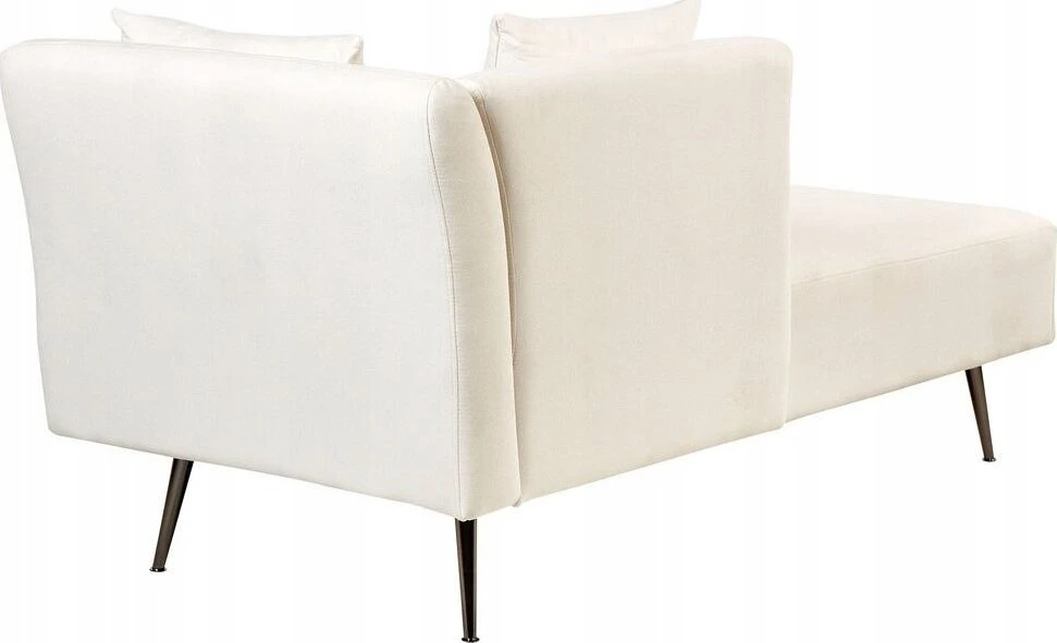Sofa Beliani Dešininis šezlongas RIOM, baltas