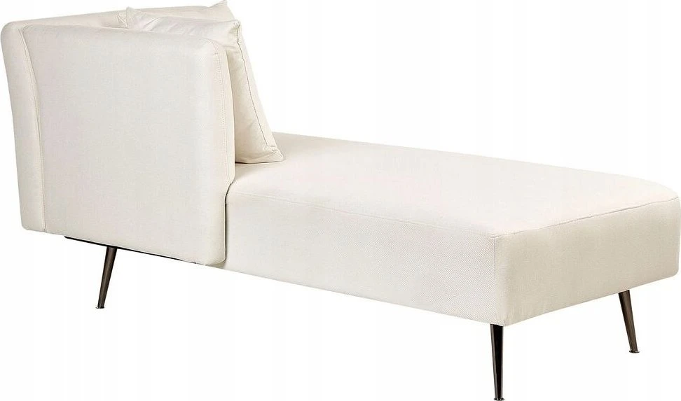 Sofa Beliani Dešininis šezlongas RIOM, baltas