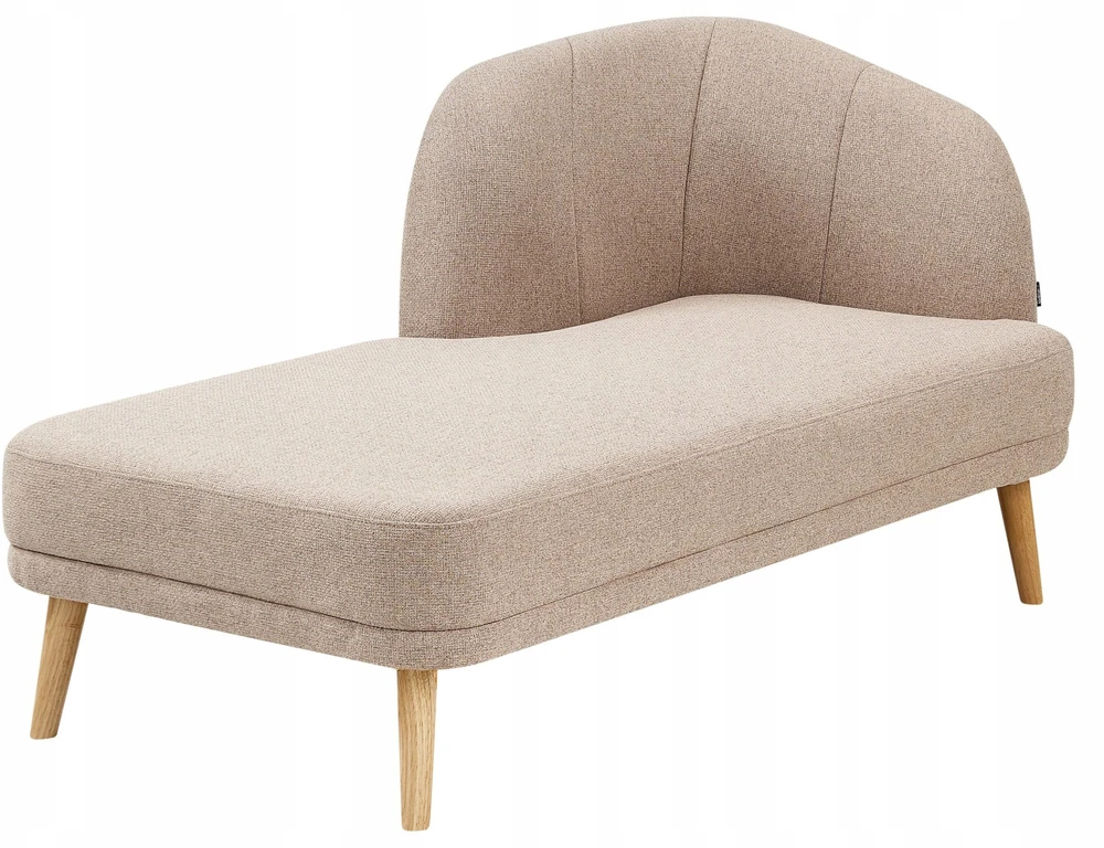 Sofa Beliani Dešininė šezlongo kėdė TANLAY šviesiai ruda