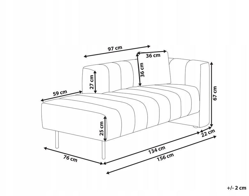 Sofa Beliani Dešininis gultas LANNILS rožinės spalvos