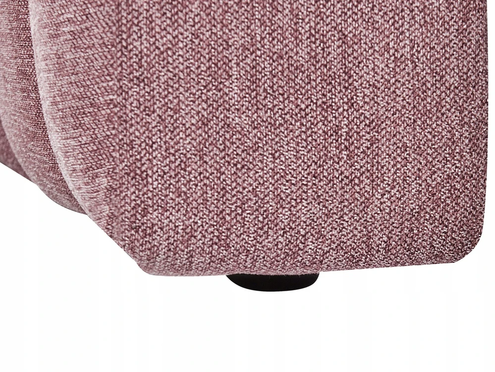 Sofa Beliani Dešininis gultas LANNILS rožinės spalvos