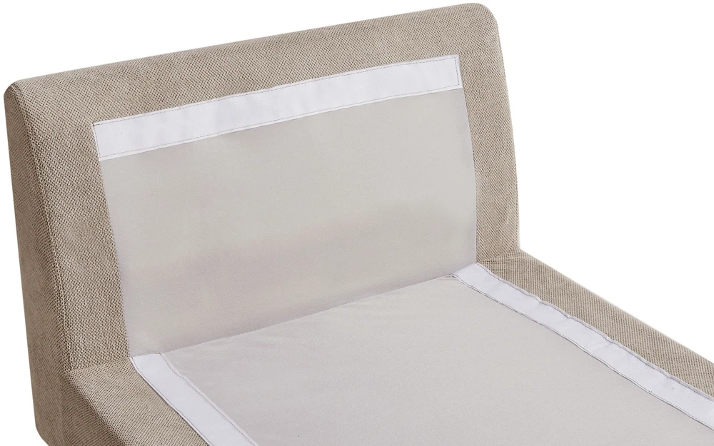 Sofa Beliani Šezlongas VIZILLE smėlinės spalvos