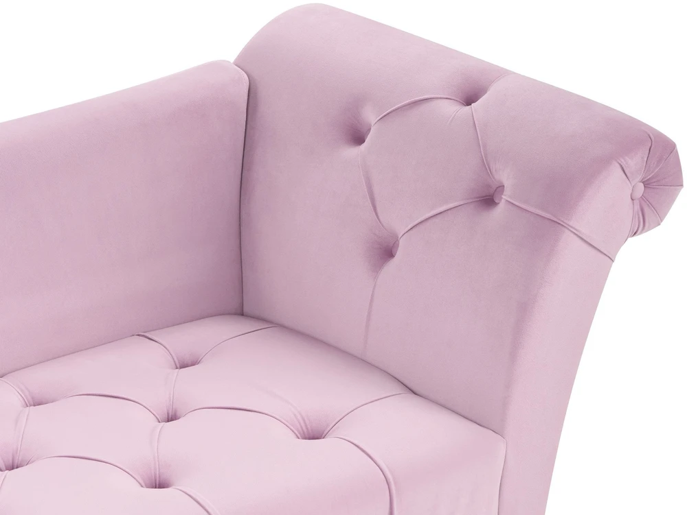 Sofa Beliani NANTILLY gultas iš veliūro, šviesiai violetinės spalvos